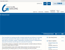 Tablet Screenshot of committeeforgeelong.com.au